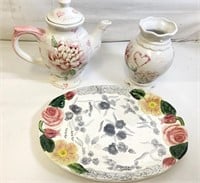 *Amour Pitcher, Plate, & Vase NEW