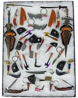 Collection of Mini Knives, Daggers, Swords & Cleav