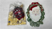 Christmas ornament lot and tray