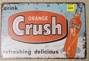 Replica Orange Crush Soda Metal Sign