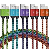 iPhone Charger 5 Pack 10 ft USB Lightning Cable Ap