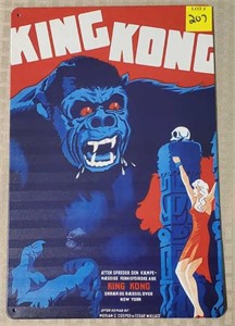 Replica King Kong Metal Sign