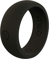 QALO Men's Classic Rubber Silicone Ring, Rubber We