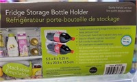 Fridge Storage Bottle Holder Stackable x2