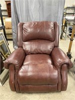 Leather Reclining Rocking Chair with Nail Head