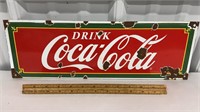 Coca Cola porcelain sign - not antique