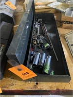 Steel tool box with miscellaneous sockets