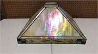 Slag glass lamp shade 9” tall, 18” wide