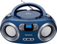 MEGATEK Portable CD Player Boombox with FM Radio,