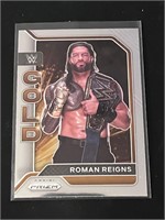 Roman Reigns Gold Prizm WWE card