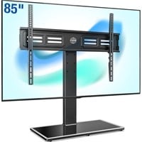 FITUEYES Universal TV Stand with Swivel Mount for