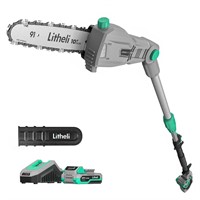 Litheli Cordless Pole Saw 10-Inch, 20V Battery-Pow