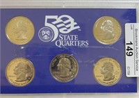 2003S (5) Proof Washington Quarters Set No Box