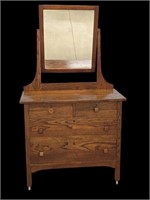 Vintage Oak Dresser by Helmer's K.C., MO