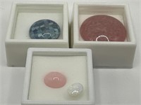 Semi Precious Stones Opals & Rhodochrosite