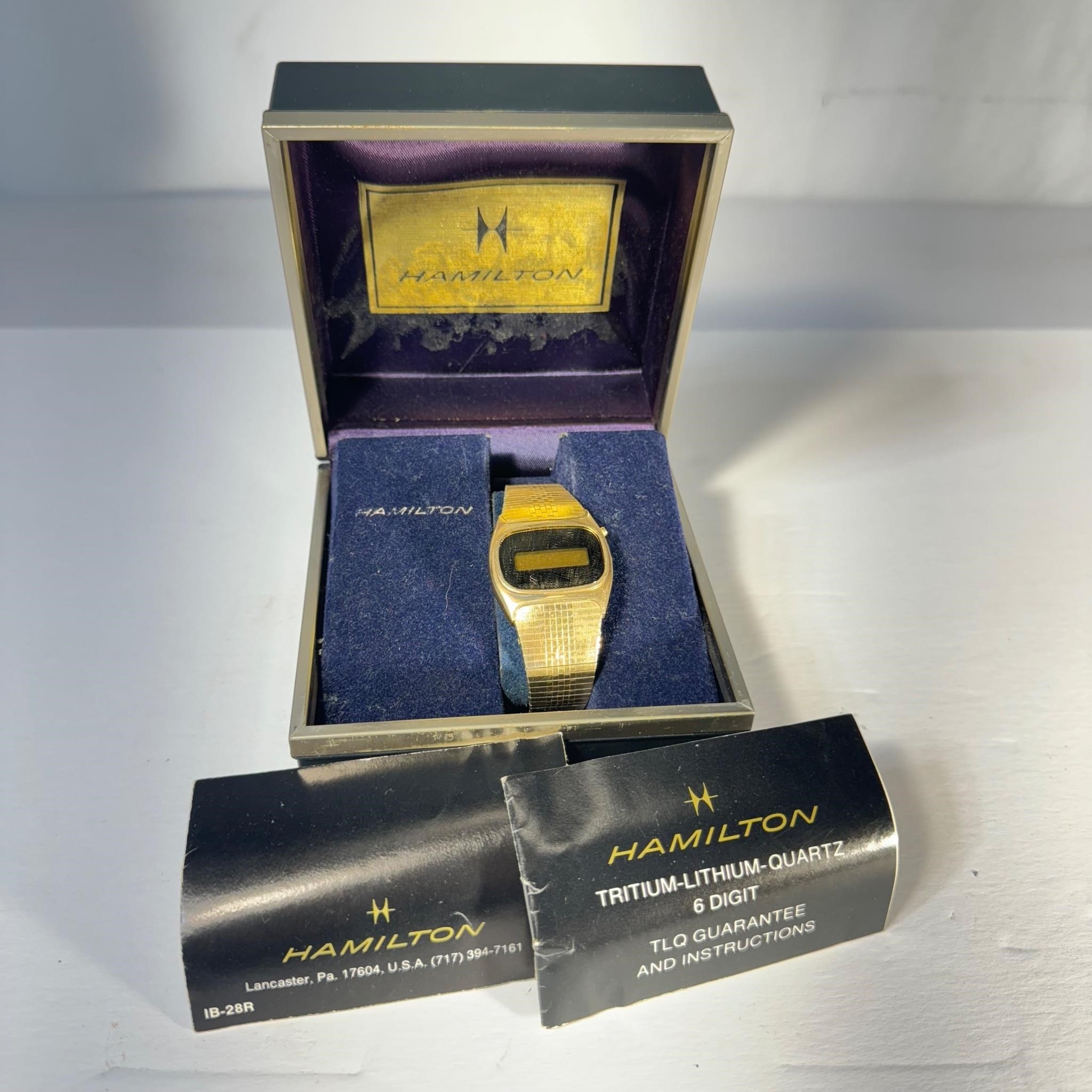 Vintage Hamilton Watch Digital 10k Gold Filled
