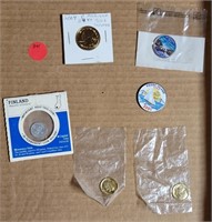 FLAT BOX OF U.S. & FINLAND COINS