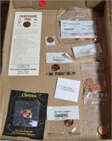 FLAT BOX OF MIXED DATE LINCOLN CENTS