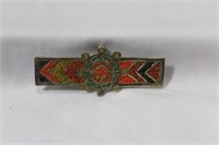 An Enamel Sterling Brooch