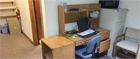 Desk, File Cabinet and Utility Cabinet