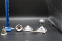 Revere Sterling Weighted Candlesticks & Snuffer