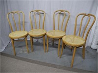 Four MCM Bentwood Chairs