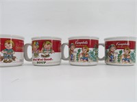 Cambell's Soup Mugs Set of 4 Ceramic