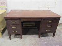 Vintage Writers Desk w/ Brazilian Hardwood