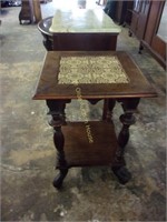 Edwardian Tile Top Occasional Table