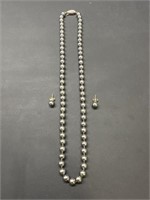 19"L Necklace & matching earrings