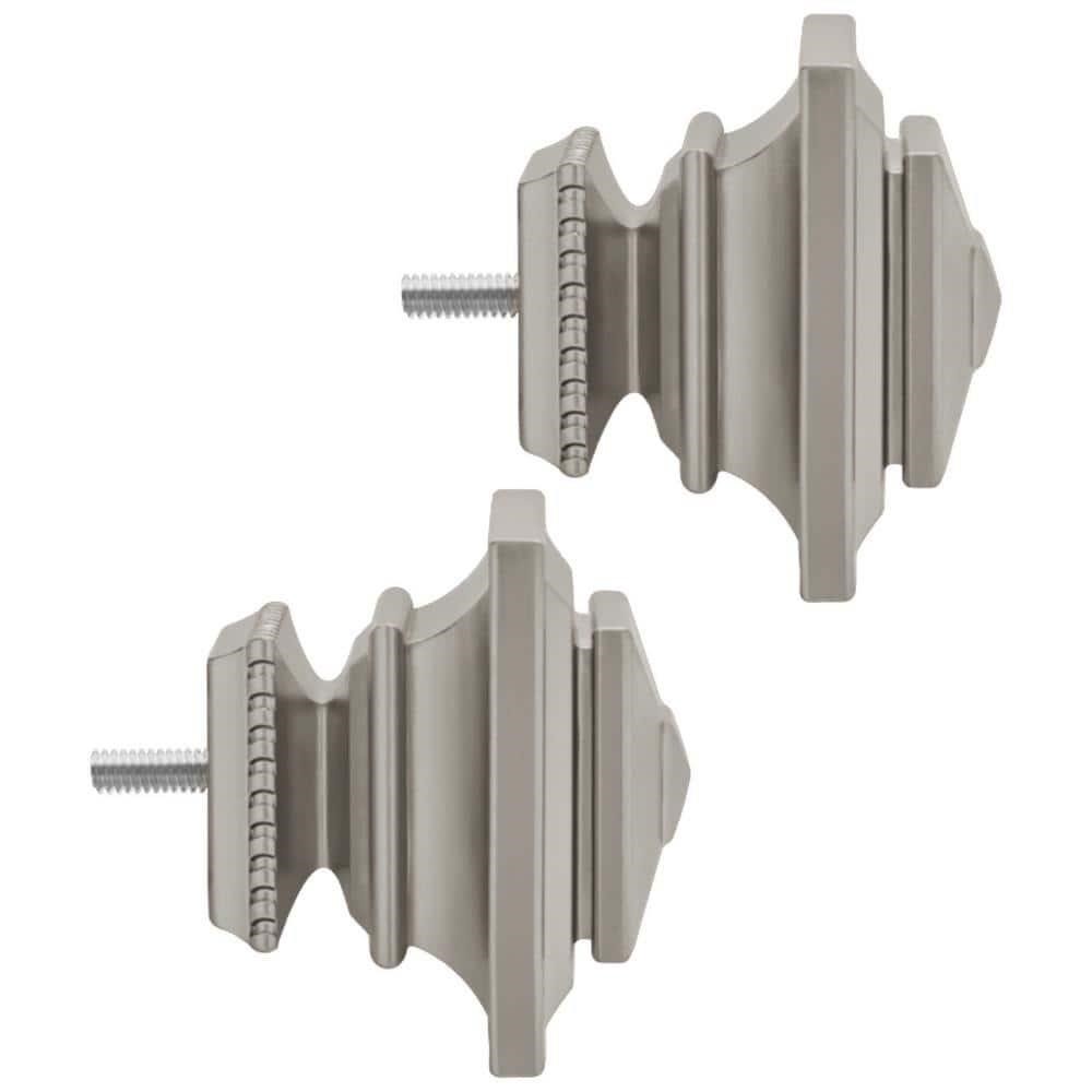 $13  Mix & Match 1 in. Finial Brushed Nickel (2pk)