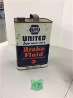 united brake fluid tin