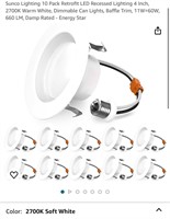 Sunco Lighting 10 Pack Retrofit LED