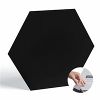 BaseCore HEX Hexagon Vinyl Flooring Black 5.75" D