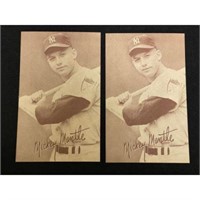 (20) Mickey Mantle Reprint Exhibit Cards
