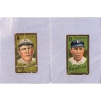 (2) 1911 T205 Gold Border Cards