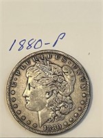 1880-p mORGAN SILVER DOLLAR