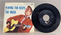 Elvis Presley playing for keeps 45 Record with