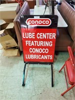 Conoco Double Sided Sign on stand