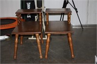 Pair of Retro Side Tables 14.5 x 24.5 x 22.5H
