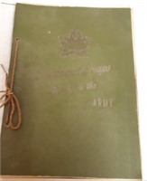 1942 Army scrapbook.
