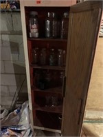 Cabinet with Ball canning jars