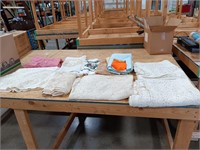 Table Cloths,  apron,  fabric,  rug, hand towel.