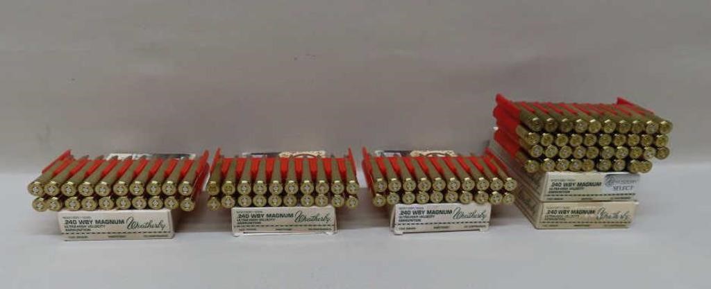 69 Rds. Weatherby .240 Wby. Mag. Ammo