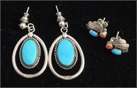 Native American Earrings (2 Pair), 9.1g