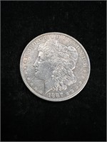 1887 Morgan Silver Dollar