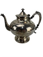 Fancy Silver on copper teapot