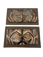 Abstract art pottery wall hanging tiles
