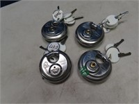 (4) asst Cylinder Padlocks