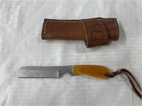 Wiley Straight Blade Knife in Sheath